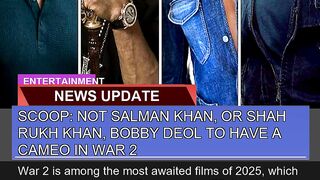 Scoop Not Salman Khan or Shah Rukh Khan Bobby D