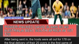 Powerpacked David Slams as Australia Beat Sout