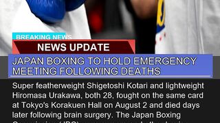 Japan Boxing to Hold Emergency Meeting Following D