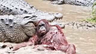 buaya vs orang utan