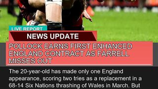Pollock Earns First Enhanced England Contract as F