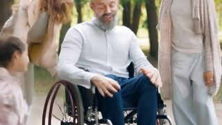 There was a disabled person