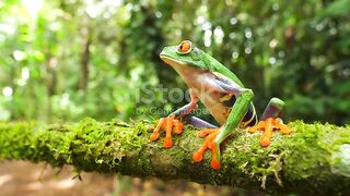 Colourful frog