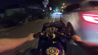 Road in Bangkok 7PM.