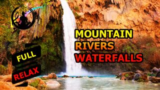 Mountain rivers - waterfalls. [HD]