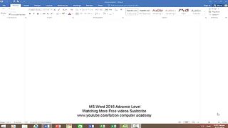 MS.Word 2016 Best Tips and tricks in hindi urdu open file mein tamam pages ko drain  Different size
