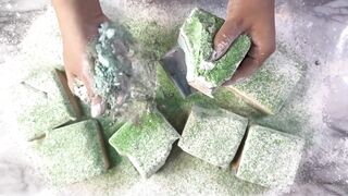 Green gym chalk with starch crush