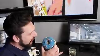 He goes off screen