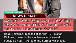Maniesh Paul Joins Vvan Producer Ektaa R Kapoor S