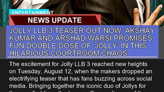 Jolly Llb Teaser Out Now Akshay Kumar and Arsha