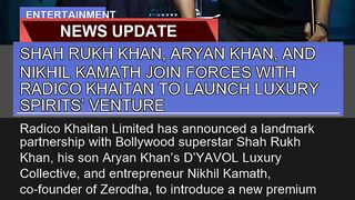 Shah Rukh Khan Aryan Khan and Nikhil Kamath Join