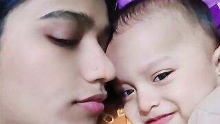 Baby and mom happy time spend