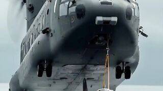 CHINOOK Helicopter Performs Daring Water Rescue! aviation.