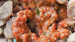 Bakso goreng bumbu kacang
