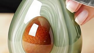 Crystal and transparent avocado