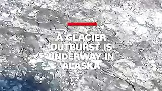 GLOF Glacier Lake Outburst in Alaska