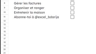 كيفاش نخدم ب les cases à cocher  في google sheets