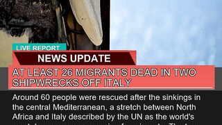 At Least Migrants Dead in Two Shipwrecks Off it