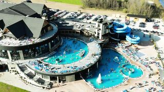 An Aerial View of a Water Park