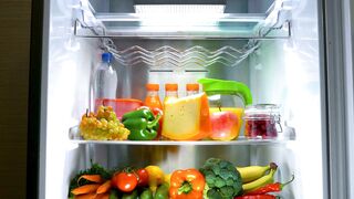 Refrigerator with Food