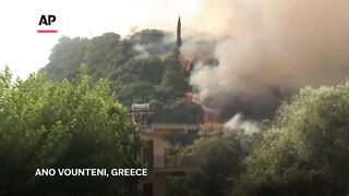 Wildfires rage across Greece, Spain, Montenegro, Serbia and
