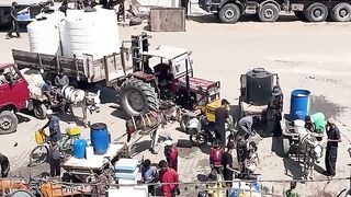 just 40 per cent of drinking water facilities remain functional in Gaza.