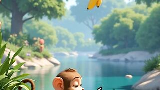 The smart monkey and the hunters