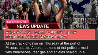 Propalestinian Tourist Ship Protests Irk Greek Go