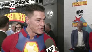 John Cena wears Peacemaker costume to