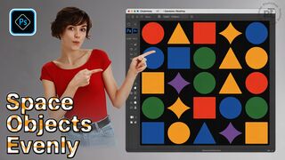 EVENLY Space Objects in Photoshop Fast and Easy