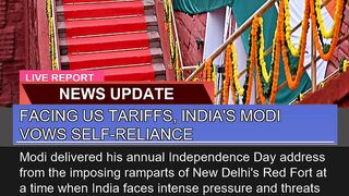 Facing US Tariffs Indias Modi Vows Selfreliance