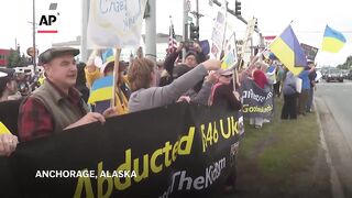 Demonstrators in Alaska are skeptical of Trump and Putin meeting without