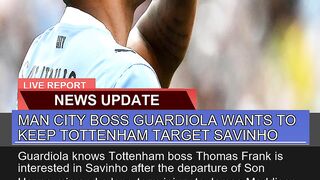 Man City Boss Guardiola Wants to Keep Tottenham Ta