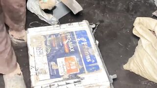 Old Battery Recycling Process  Part 05 shorts recycling battery youtube trending