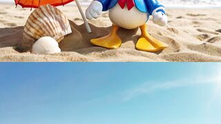Duck on Beach  Find the Difference Puzzle