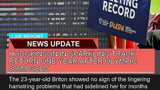 Hodgkinson in Sparkling Track Return One Year Afte