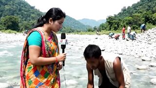 The women stuck in hill with this gandu man