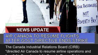 Air Canada to Resume Flights After Govt Directive