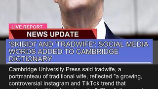 Skibidi and Tradwife Social Media Words Added