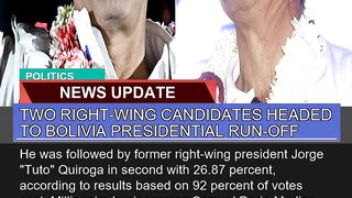 Two Rightwing Candidates Headed to Bolivia Presid