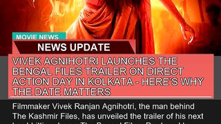 Vivek Agnihotri Launches the Bengal Files Trailer