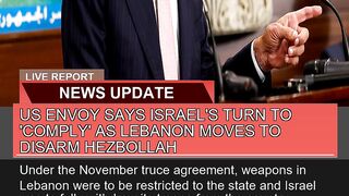 US Envoy Says Israels Turn to Comply as Lebanon