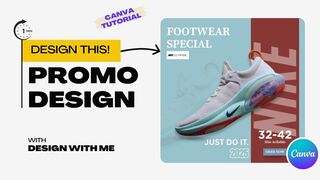 Design a Stunning Shoes Ad in 1 Minutes! (Canva Tutorial) 2025