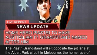 Home Hero Piastri to Have Australian F1 Grandstand