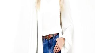 Autumnready Wideleg Jeans with a Flattering Hi
