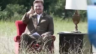Powerful jet engine test against human