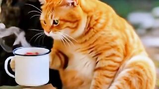 Big Cat Enjoying Life in Style
