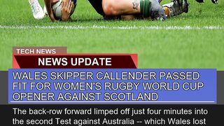 Wales Skipper Callender Passed Fit for Womens Rug