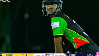 Naseem shah (NS) back to back sixes in cpl