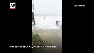 Hurricane Erin moves away from East Coast after flooding in North